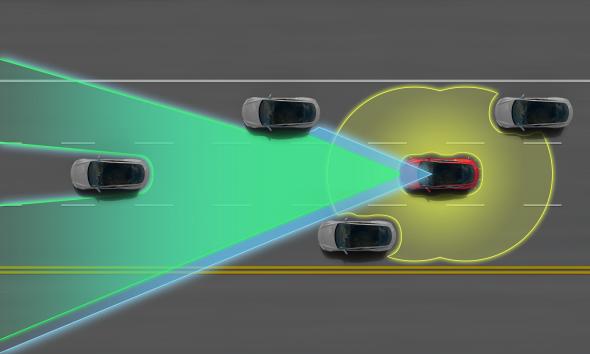 Tesla Otomatik Pilot Özellikli Araba