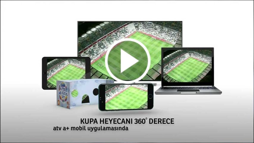 ATV, 26 Mayıs tarihinde Galatasaray ile Fenerbahçe arasında oynanacak Ziraat Türkiye Kupası final maçını 360 derece sunacak.